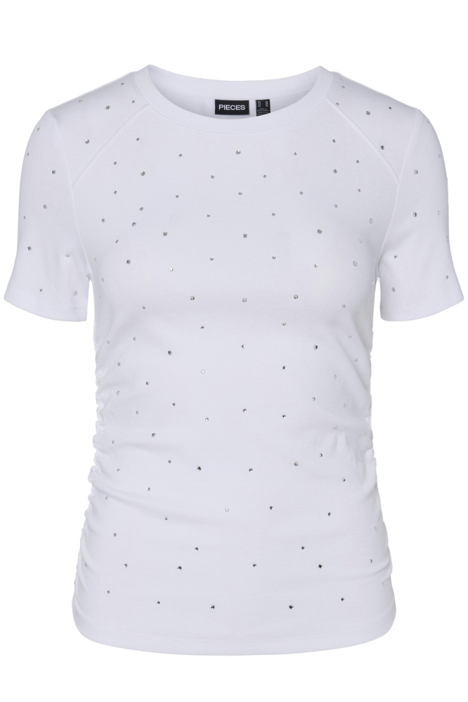 PCTYLER SS RHINESTONE TEE BC 17157371 BRIGHT WHITE